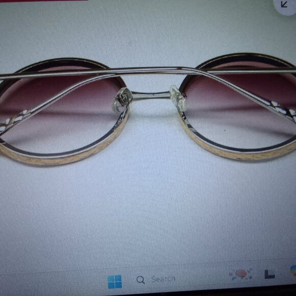 Chanel 4250 101/S6 round sunglasses matte black with beige rope rim main image 6